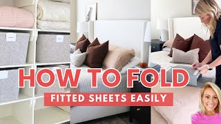 How to fold a fitted sheet | the easy way