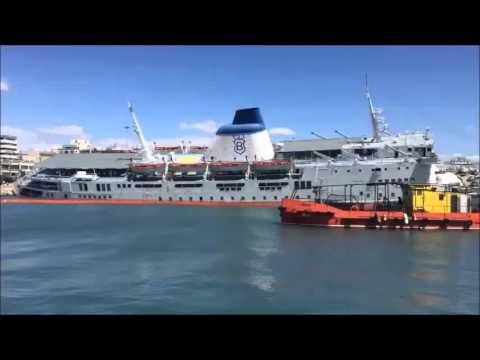 Greek Ferry Starts To Sink In Piraeus Port