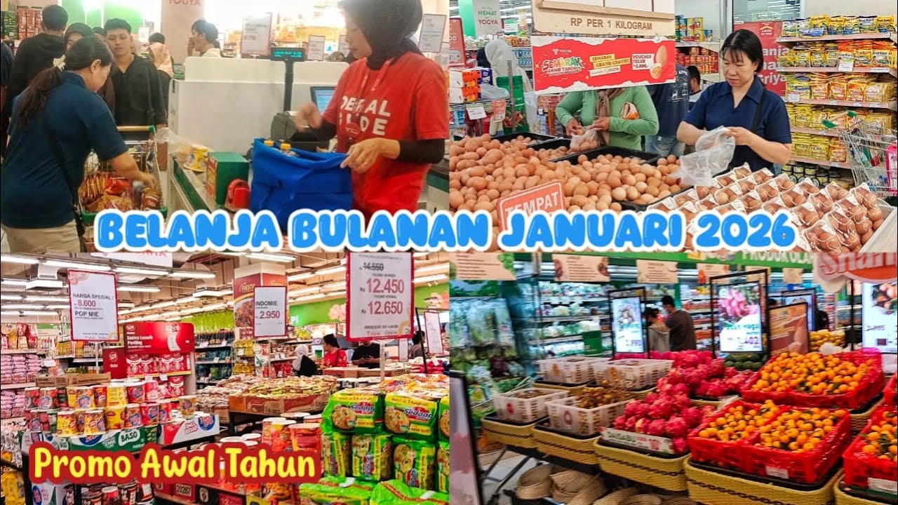 BELANJA BULANAN JANUARI 2026 #groceryshopping #belanjabulanan #awaltahun2026