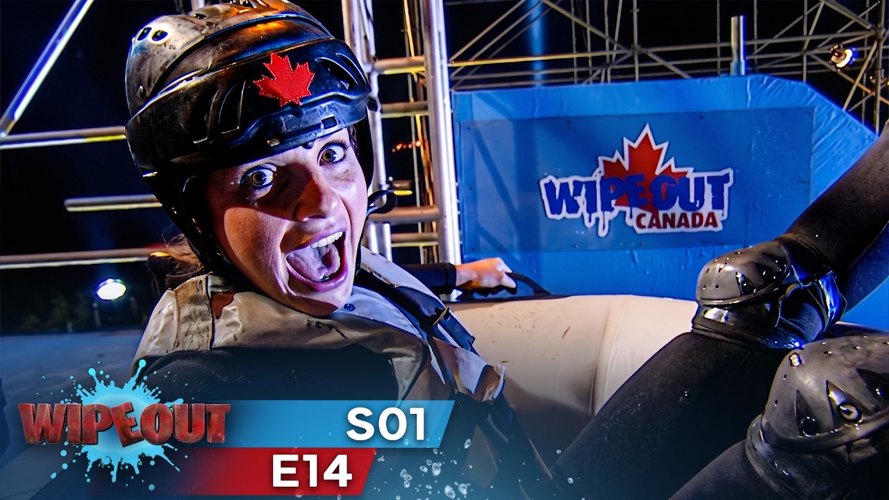 The First Host to Enter the Wipeout Zone | Wipeout Canada | Season 1 Episode 14