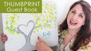 Thumbprint Wedding Guest Book: The DIY Bride Thumbprint Wedding Guest Book: The DIY Bride