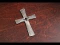 Forging a cross in a screwbench