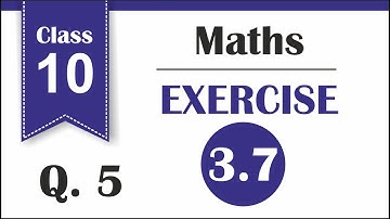 Class 10 Maths | Chapter 3 | Exercise 3.7 Q.5 | linear equations in two variables | CBSE