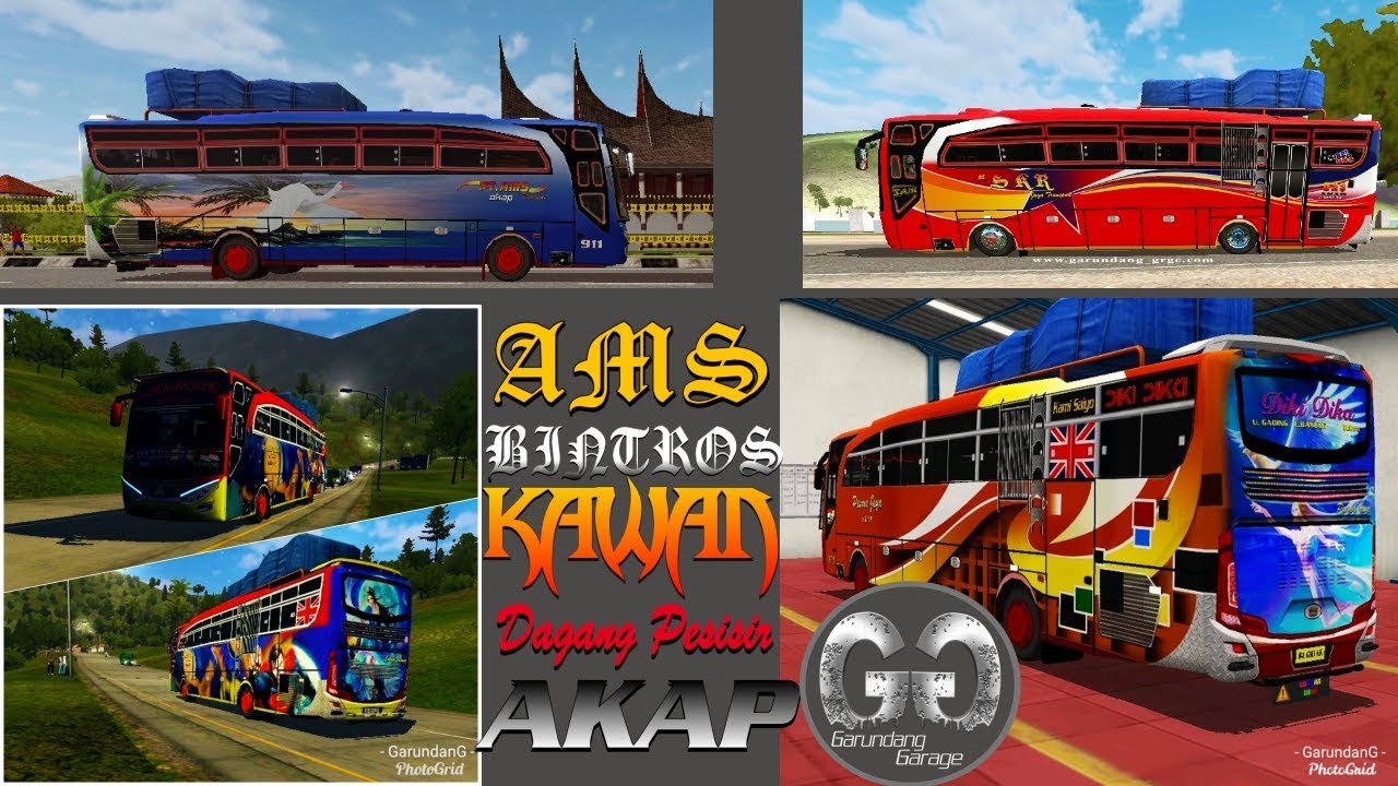 Livery Bussid Ori HD Air Brush AKDP SUMBAR - YouTube