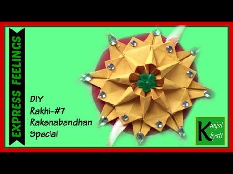 How To Make Rakhi At Home Tutorial For Flower Rakhi Bracelet For Rakshabandhanrakhi 7 Paper Crafts