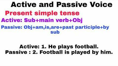 Active and Passive Voice of simple present tense in Rohingya language.