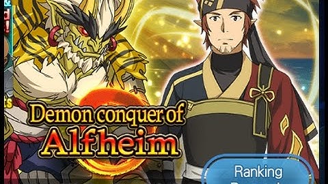 Demon Conquer of Alfheim Ranking Event. Sword Art Online Memory Defrag