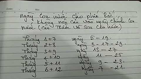 Cách trọn ngày con nước và lịch câu cho 30 ngày