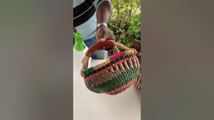 How to reshape mosses bassinet or any straw baskets from Ghana by  MamaZuriStyle 