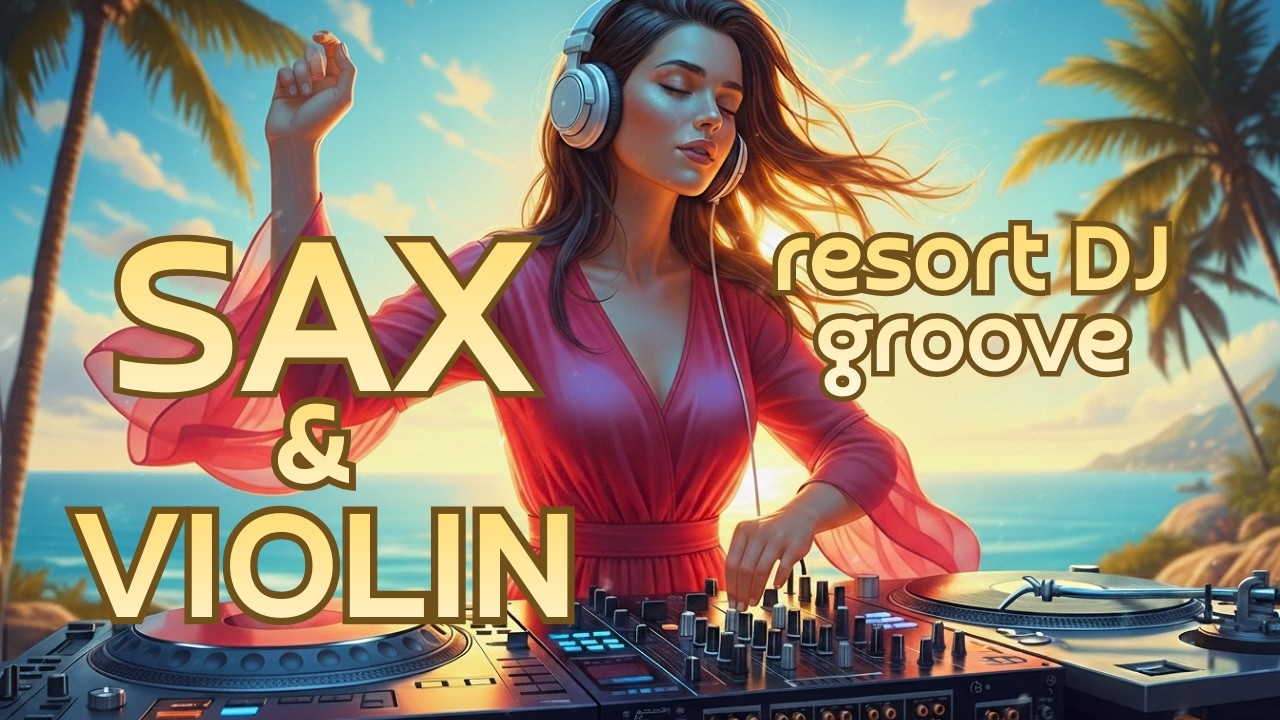 Tropical Violin & Sax. Warm Summer House/Тропический стильный Dance Pop у Бассейна.