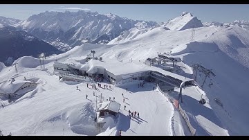 Winter from above Soaring over Snowy Mountains and Forests - edited with DaVinci Resolve 16