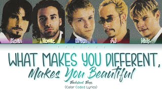 Backstreet Boys - What Makes You Different, Makes You Beautiful (Color Coded Lyrics)