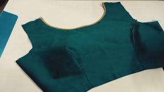 38 size Boat Neck Blouse Cutting and Stitching | Princes cut blouse Cutting