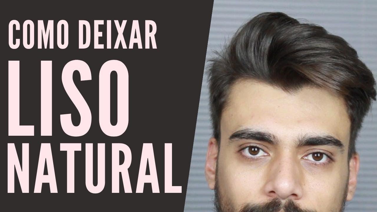 cabelo masculino como deixar liso