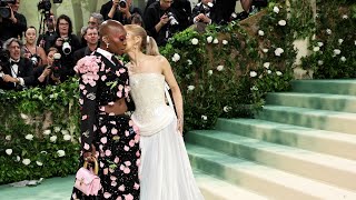 Watch Ariana Grande and Cynthia Erivo reunite on 2024 Met Gala carpet | NBC New York