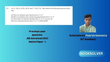 JEE Advanced 2023| Paper-1 Q-1 |  Maths #iit #jee #pyqs