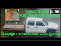 Chevy 2500HD Fuel Pump Replacment &amp; Homemade Wood Flatbed Cleaning