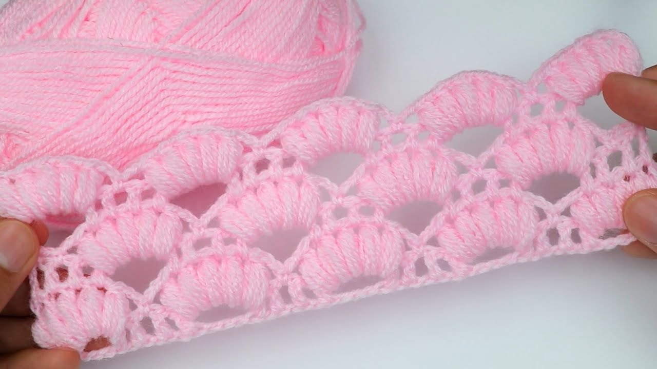 New design! Very Easy and Beautiful crochet pattern for baby blankets, scarfs, shawls, bags.