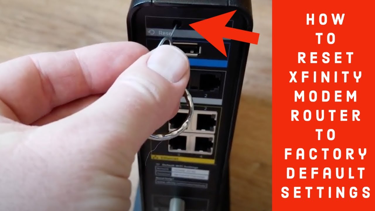 How to Reset Xfinity Modem Router to Factory Default Settings 21