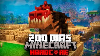 Sobreviví 200 días En Un Apocalipsis de Dinosaurios En Minecraft HARDCORE... Esto sucedió