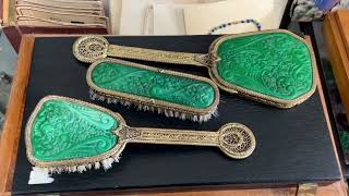 28 Ноября 2025 Г. Винтаж . Малахитовое Стекло Чехословакия.