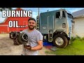 Replacing my 1.1 Million Mile Turbo on the Cabover, Completely SHOT!!!