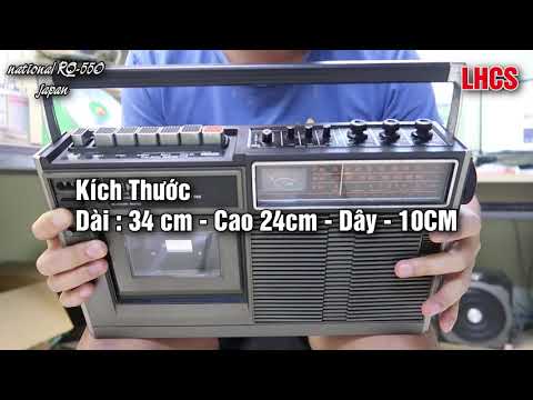 Video TRÊN TAY ĐÀI NATIONAL RQ-550 | LHCS 88 - youtube