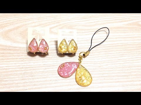 春のしずく(撮り直し) ハンドメイド UVレジン 初心者 Spring drop Retake handmade UVresin beginner