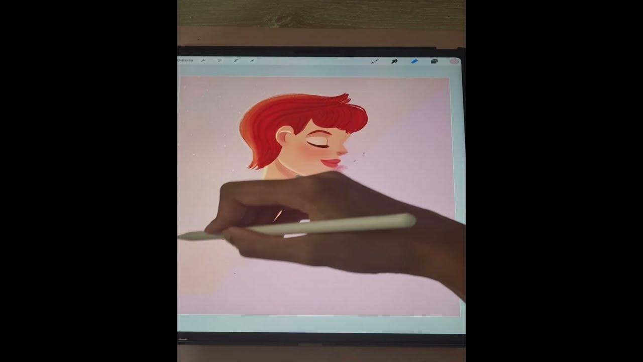 Art reveal dibujo en procreate YouTube