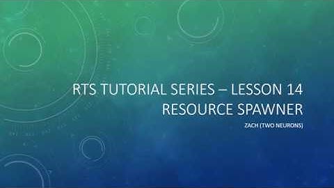 3.14 RTS Resource Spawner [UE4 - RTS Tutorial]