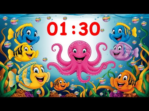 1 minute 30 Second Countdown Timer with Music For Kids
