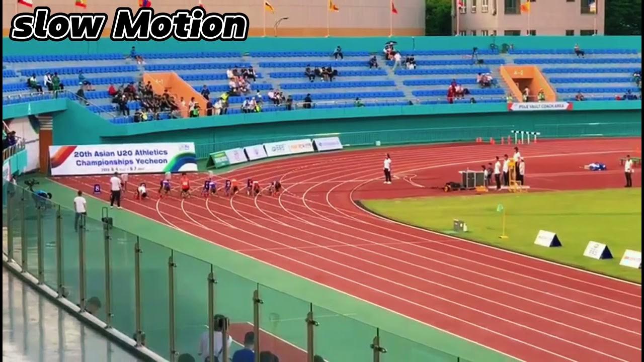 100m Race Final Boys U20 20th Asian Junior U20 Athletics Championship