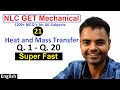 Mechanical Engineering(Heat and Mass Transfer)HMT Class- 21 NLC GET 2020 Classes MCQ&#39;s