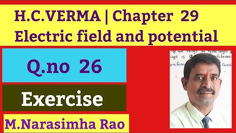 A particle having a charge of 2x10⁻⁴C is placed |H.C.VERMA |ELECTRIC FIELD & POTENTIAL |Q.no  26|Rao