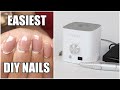 Natural Apres Dupe Nails! This e-File looks like a Speaker?!🤪 Ecbasket nail drill Review