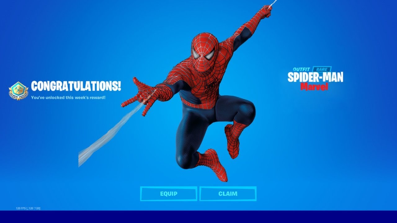 fortnite spiderman skin download pc