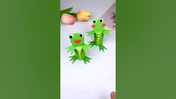 Paper frog🐸#@Rekhamahtocreative #youtubeshorts #ytshorts #crafts
