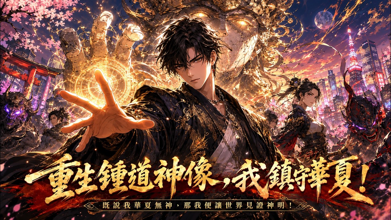 🔥 櫻花國狂言「華夏無神」！百鬼夜行提前降臨，他重生成瀕死山神像，一路覺醒神力橫掃群魔，讓全世界見證華夏神明歸來！👹⚔️#anime #穿越 #短劇 #動漫 #movie