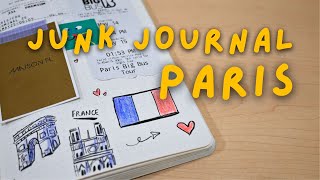 junk journaling my trip to paris