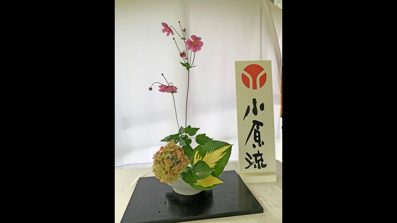 An Ikebana Class Rising Form Half Moon Container YouTube
