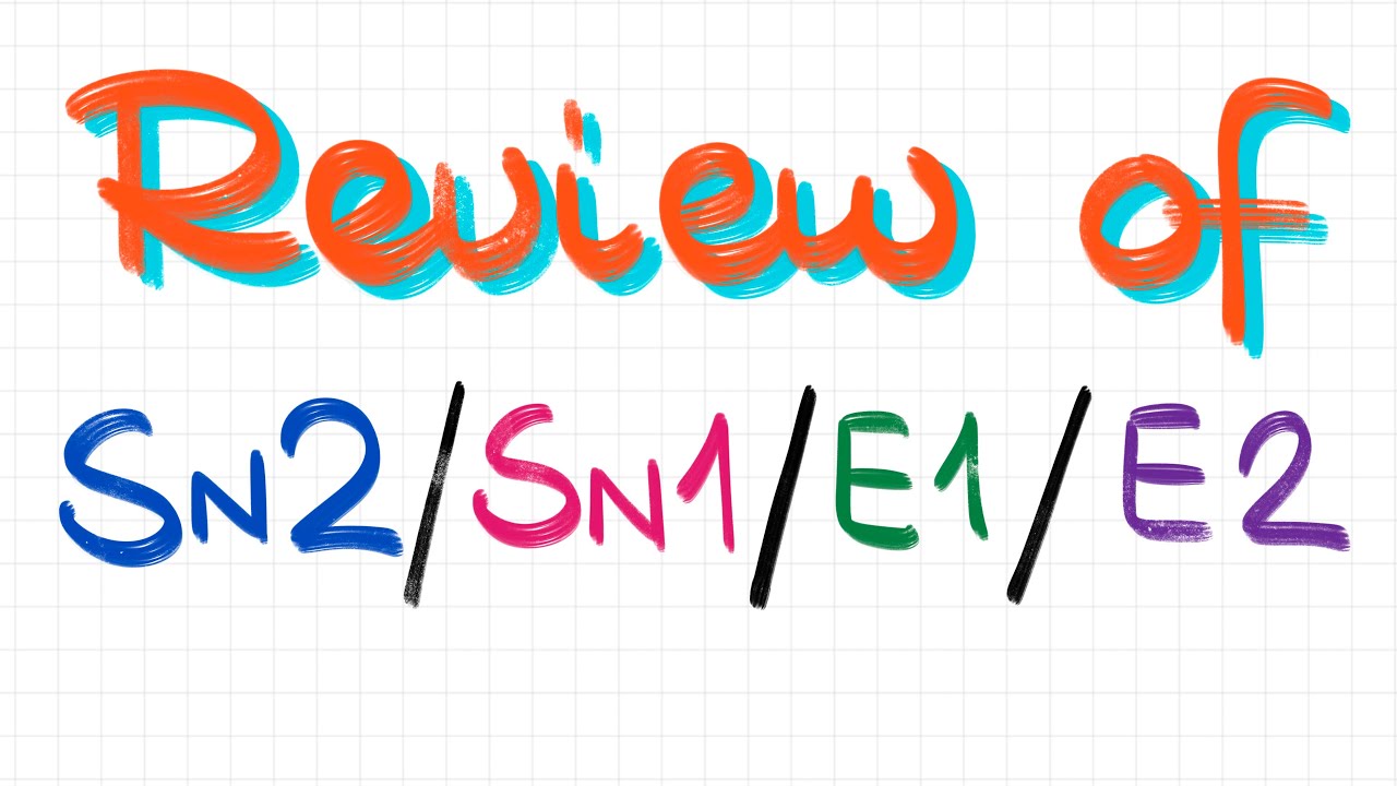 Review Of Substitution And Elimination Reactions YouTube Review Of Substitution And Elimination Reactions YouTube