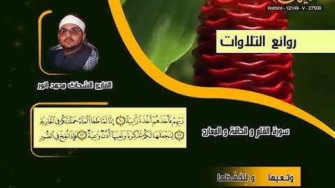 الشحات محمد أنور ـ سورة القلم والحاقة والمعارج