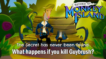 What happens if You KILL Guybrush? Return To Monkey Island Easter Egg
