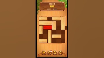 Unblock Sliding Block Puzzle Hard Level 257 #shorts #unblockpuzzle