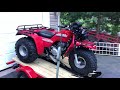 1985 & 1986 Honda Big Red & 1985 Honda ATC250SX Trail Ride with Commentary