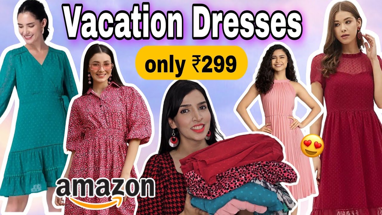 Amazon Summer dresses starting 299 | Amazon Dress Haul - YouTube