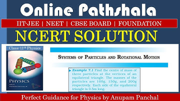 Example 7.1 || Rotational Motion || CBSE Class-11th Physics || NCERT SOLUTION ||