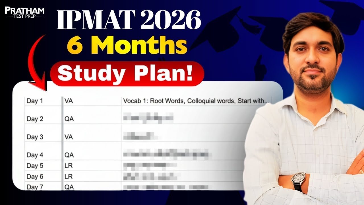 IPMAT 2026: 6 Months Study Plan to Crack IIM! | Complete IPMAT Strategy ...