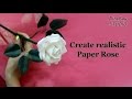 Realistic paper rose