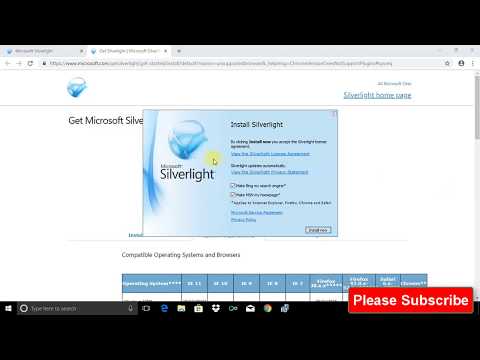 Download/Install Microsoft Silverlight  on Windows 10